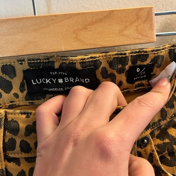 Lucky Brand leopard print Bridgette skinny jeans size 0 - Picture 4 of 11